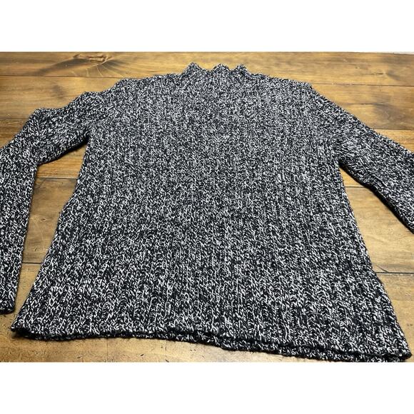 Ralph Lauren Fisherman Sweater Wool Blend Marled Knit Medium - Picture 2 of 9